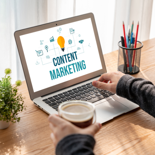 SEO content marketing creating optimized articles, blogs, and web content to boost search engine visibility