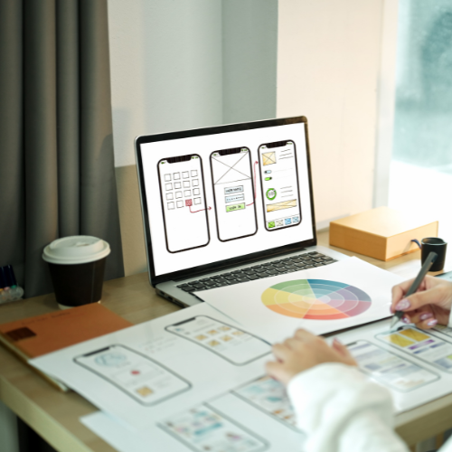 Responsive website design ensuring seamless display and functionality across desktops, tablets, and mobile devices