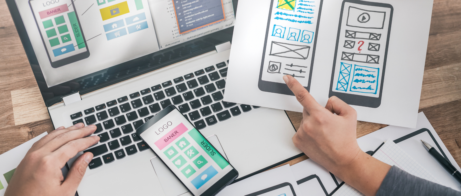 Website design and optimization services creating responsive, user-friendly, and SEO-friendly websites