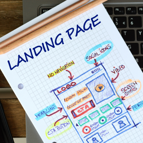 Landing page optimization in Pune showing website design improvements, conversion rate optimization, and user experience analysis